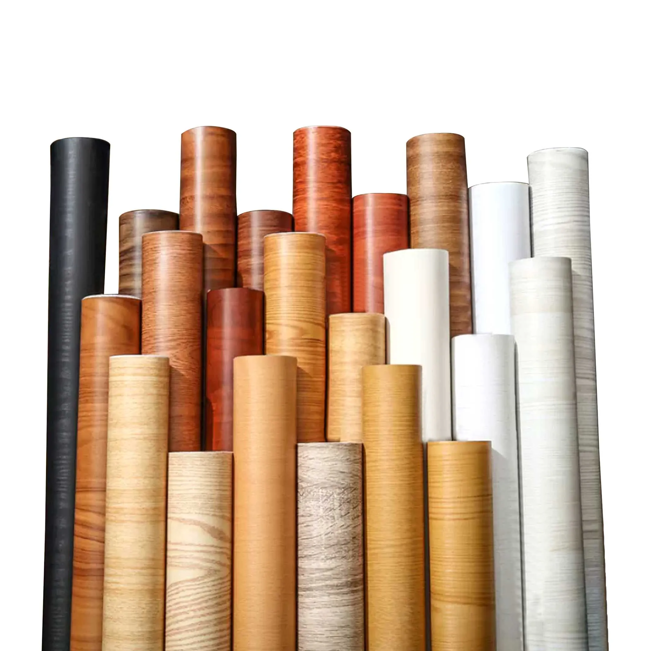 Wholesale Matt Suface PVC Decorative Foil Plywood Wood Grain Design Laminate Pvc Film Roll for Cabinetry