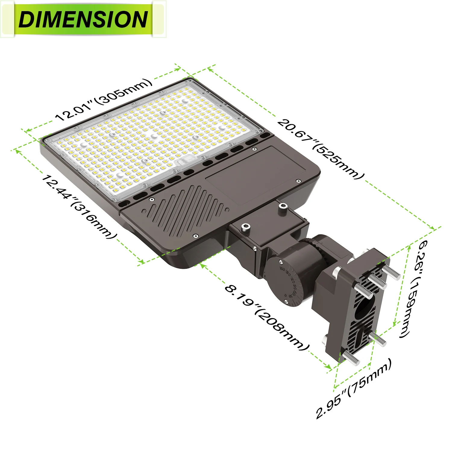 Led Street Light 5-year warranty IP65 Waterproof Dusk to Dawn Photocell led lighting fixture
