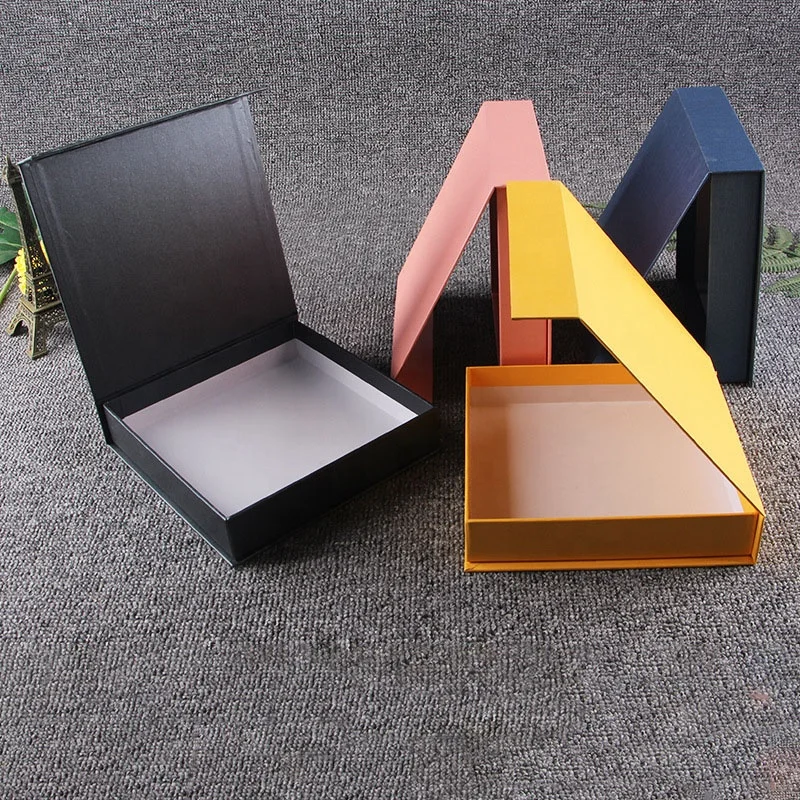 costomizes jewelry paper boxes eyelash gift cardboard boxes Boutique wholesale book shaped flip box