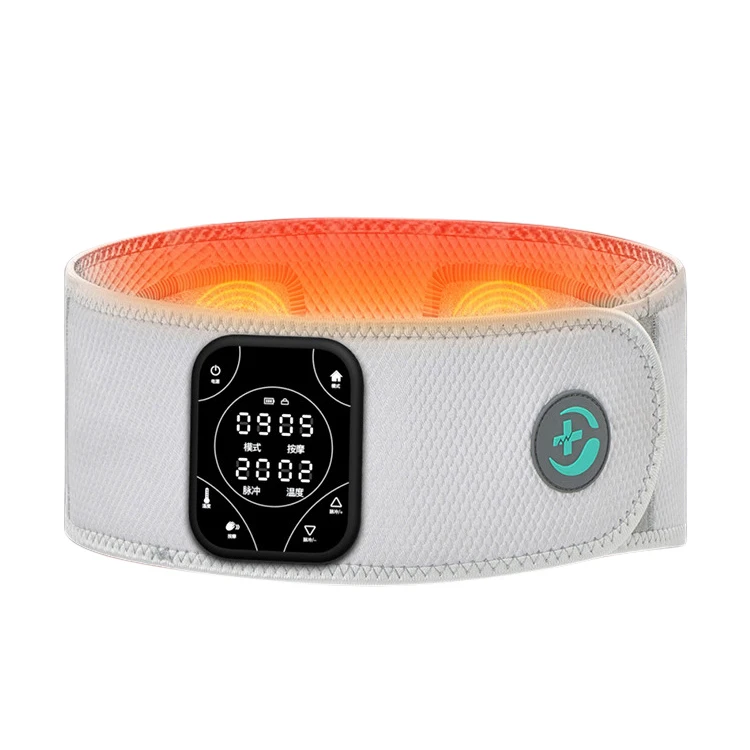 Vibrating belt abdominal massage instrument electric heating waist protector belt heat compress fever belt pulse warming