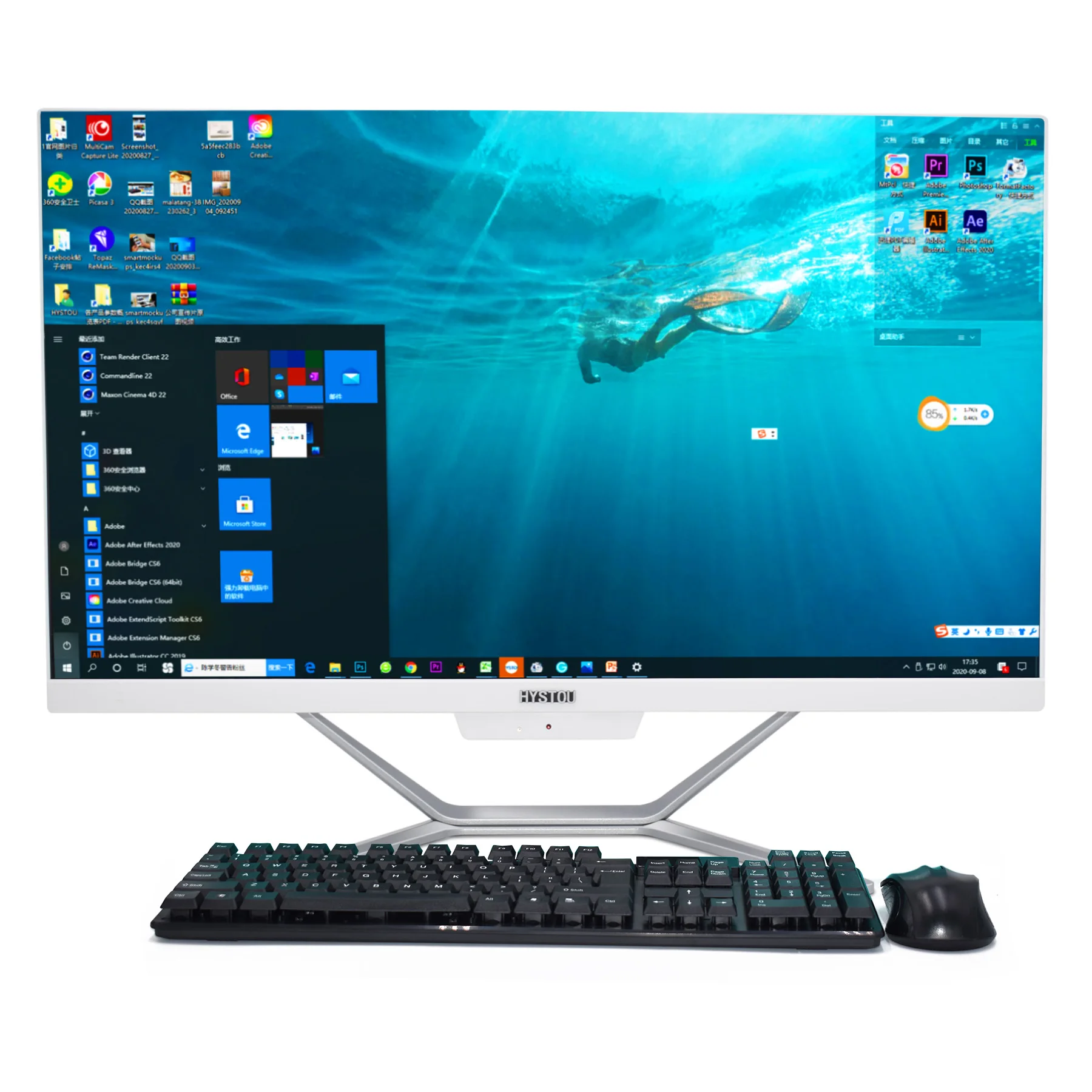  Недорогой Персональный Игровой ПК Aio i5 7300HQ 23 8 дюйма настольный компьютер все в одном с гарантией 1