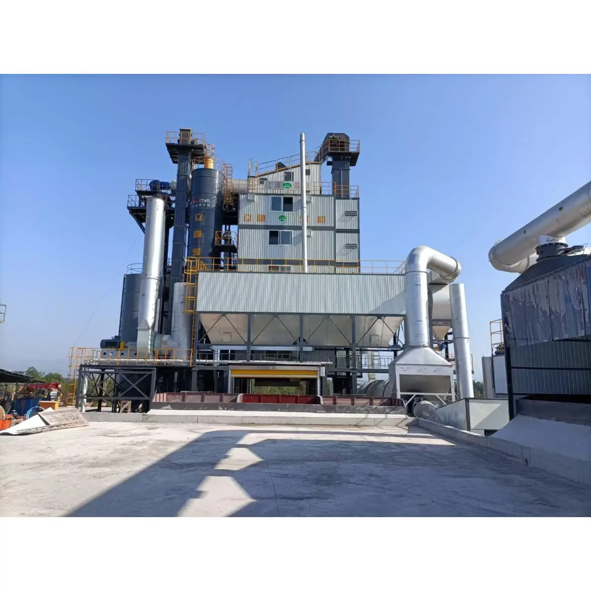 High Capacity Asphalt Hot Mix Plant HD80T External Rated Output Asphalt Mixers