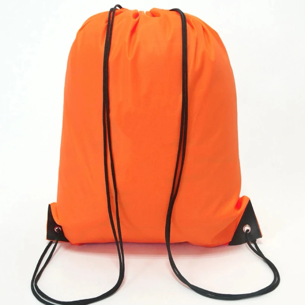 Soft Material Polyester 210D  420D  Drawstring  Casual Customs logo printing   Backpack Draw String  Backpack  Sport Bags