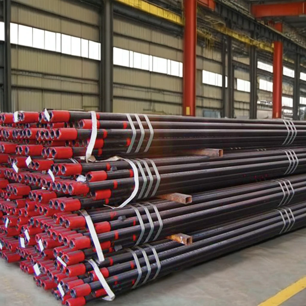 API 5CT Petroleum Casing Tube N80 L80 P110 J55 K55 Oil Pipe Section Drill Pipe 6m Length Welding Cutting Bending Punching