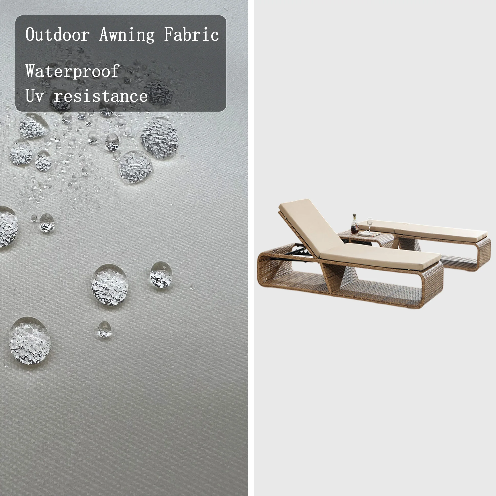 outdoor fabric acrylic canopy fabric waterproof recycled fabric for beach umbrella