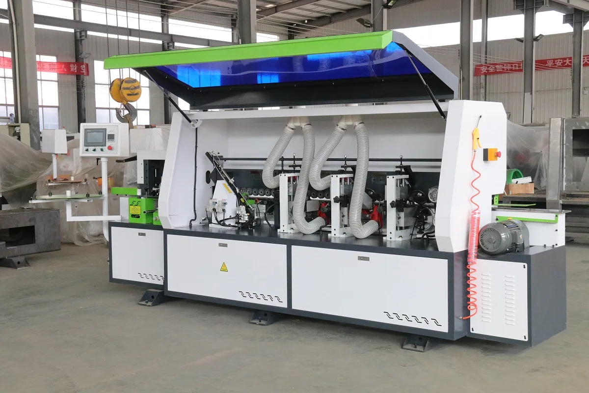 QDLW-368 Six Function Automatic Edge Banding Machine Factory wholesale automatic pvc MDF edge banding machine wood cabinet door