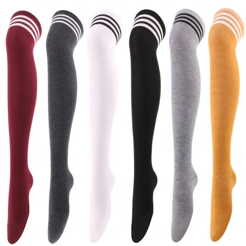 Over Knee Thigh Socks Knee High Warm Stocking Women Leg Warmer High Socks for Daily Wear