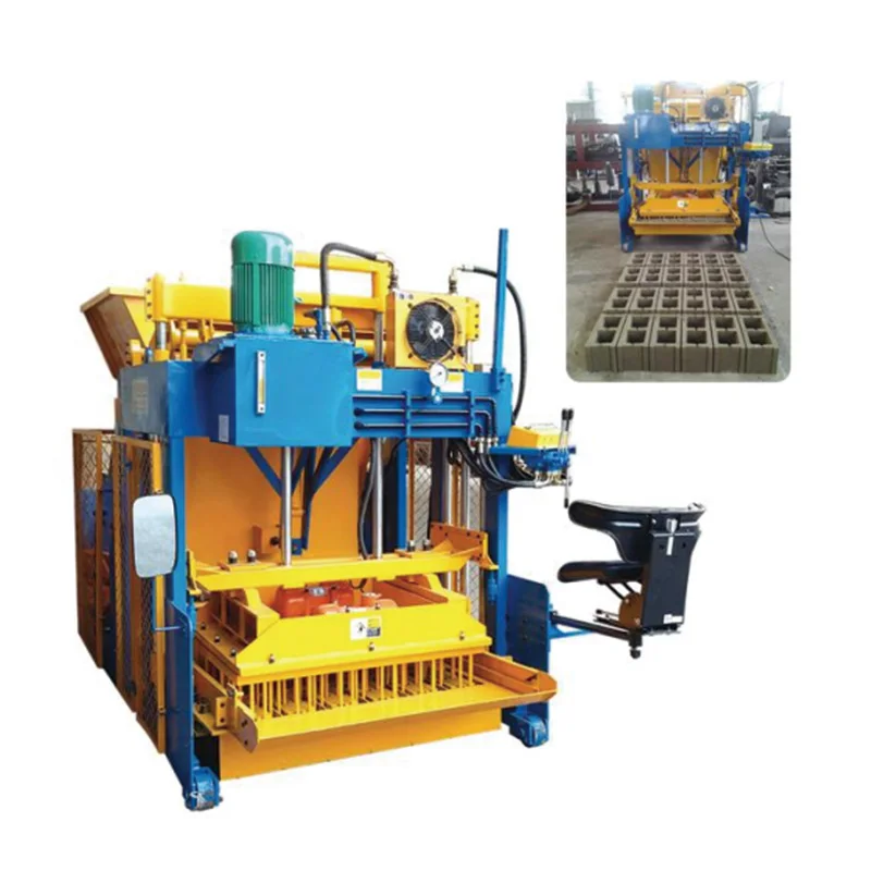 Household Small Mobile Brick Machine Hollow Burn-free Cement Brick Press Coagulation Brick Making Machine