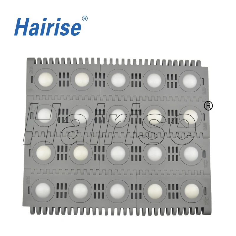 Food grade customized modular plastic conveyor belt for logistics in stock for sale