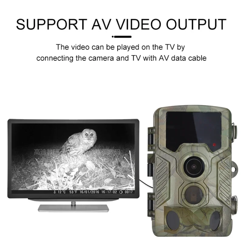 HD 4K WIFI Trail Hunting Camera with CMOS Sensor High Resolution Wild Camera