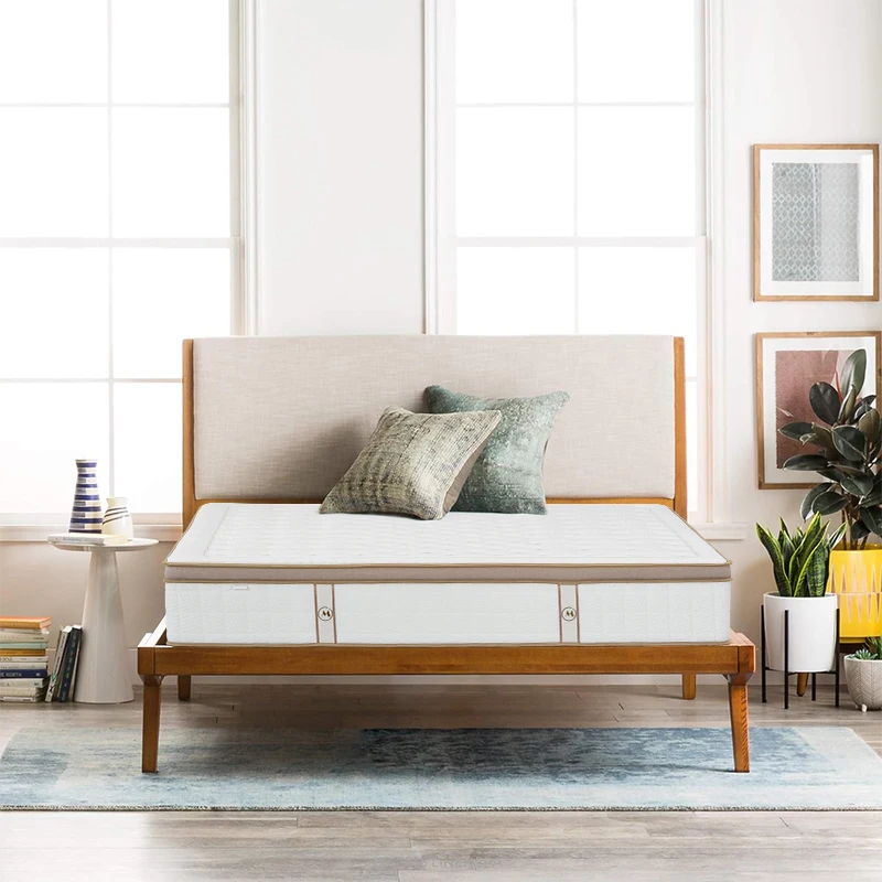 AIDI Free Sample Modern European Market Roll Pack Memory Foam Mattress Queen Size Bed 5 Zone Pocket Spring Mattress
