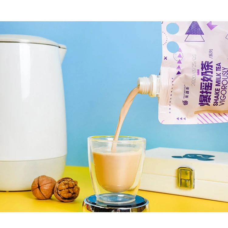 Popular Milk Tea plastic bag for bubble mix lah milk tea powder For Beverage