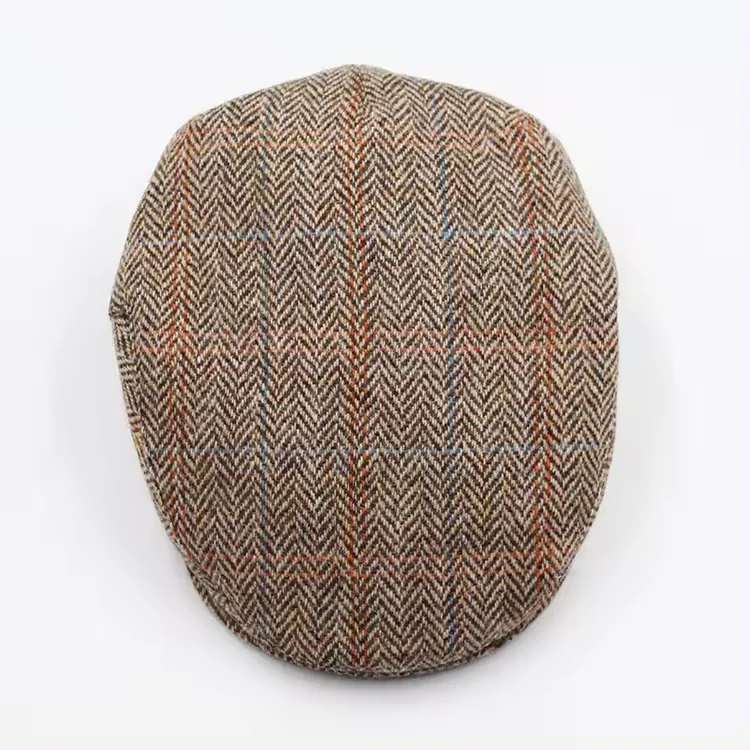 Factory supply Promotional mens casual wear ear protection berets hats Wholesales autumn winter padded outdoor Tweed Ivy caps