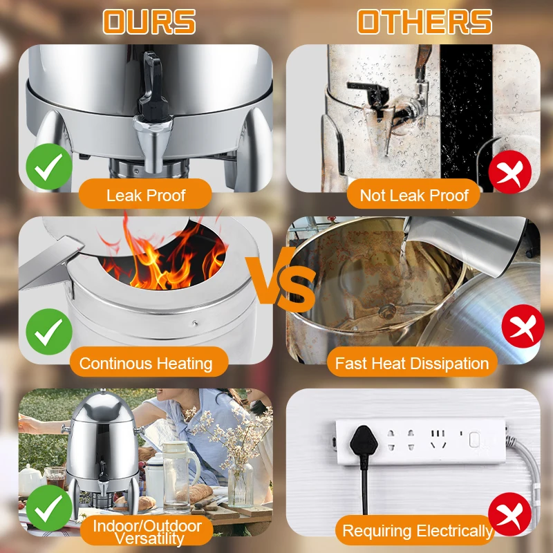 DaoSheng Ex-Factory Price 3 gallon Buffet Drink Beverage Dispenser