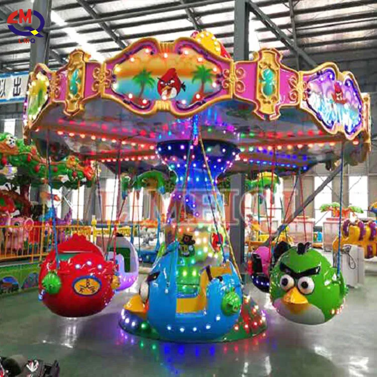Limeiqi New Design 12 Seats Cheap Amusement Park Equipment Spinning Birds Style Flying Chair