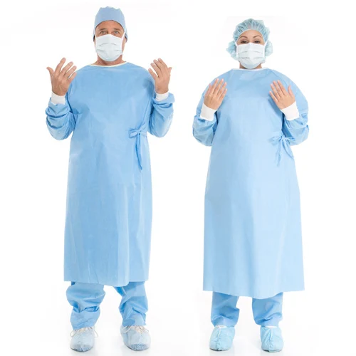 AAMI Level 3/4 high protective BVB surgical gown, sterile gown for surgeons