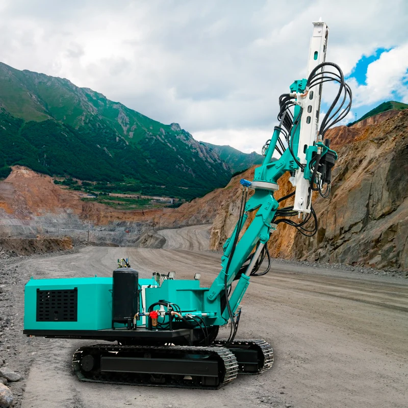 hongrun 360 degree tunnel drilling rig crawler hydraulic mining blasting drilling machine