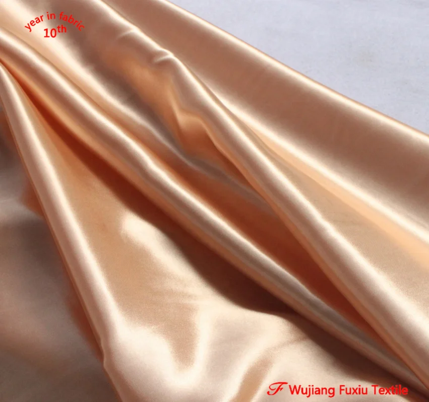 wholesaler cheap more than 50 colors stock under $1/y 100% polyester satin fabric rolls