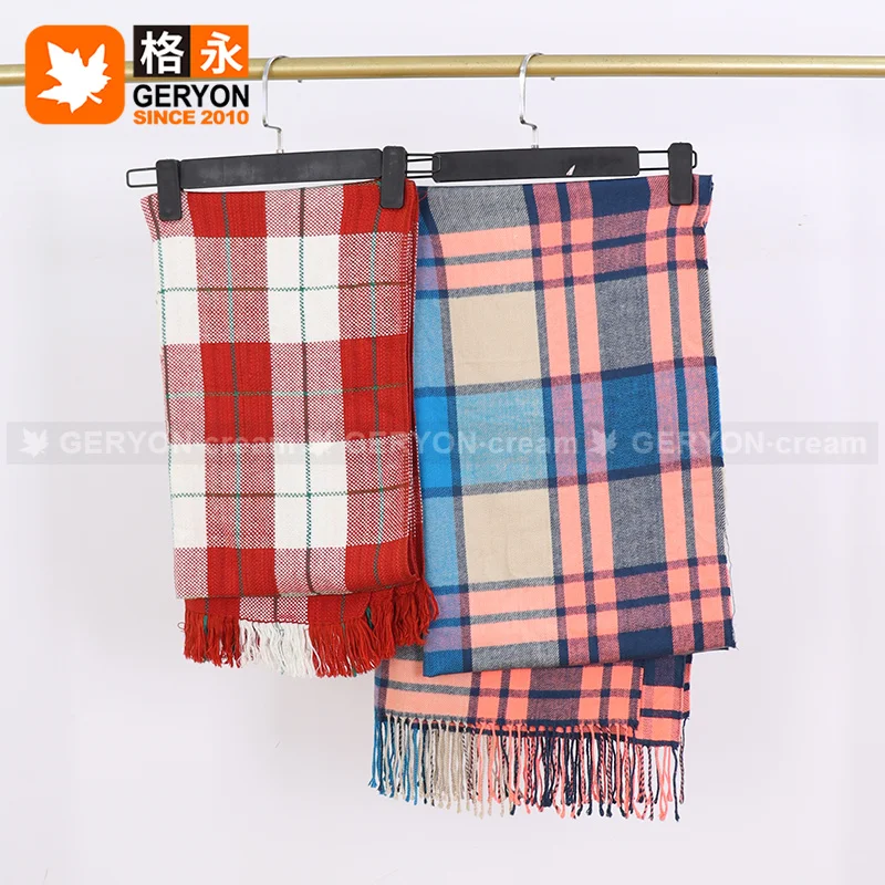 GERYON vintage wool scarf luxury winter apparel surplus branded stock lot leftover ukay ukay bales used clothes scarf for winter