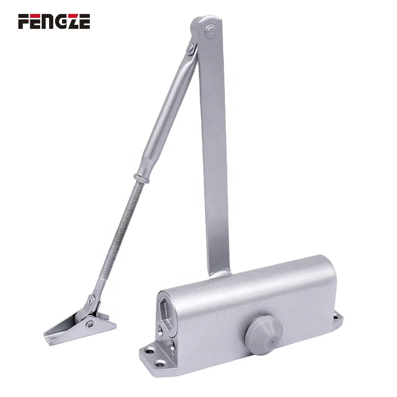 Factory manufacturer aluminum hydraulic door closer soft closing for casement door & wooden door with strong arm