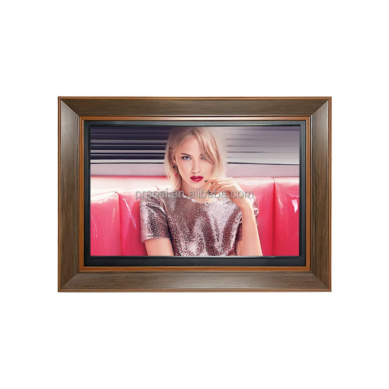 Профессиональные цифровые фоторамки 15 дюймов деревянная цифровая фоторамка дистанционное управление электронные фотоальбомы 1080P видео музыка