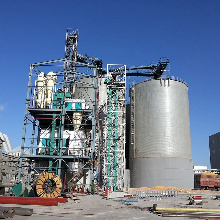 Бункерный нижний зерновой бункер, оснащенный лифтами, конвейерами, подиумами и другими необходимыми объектами