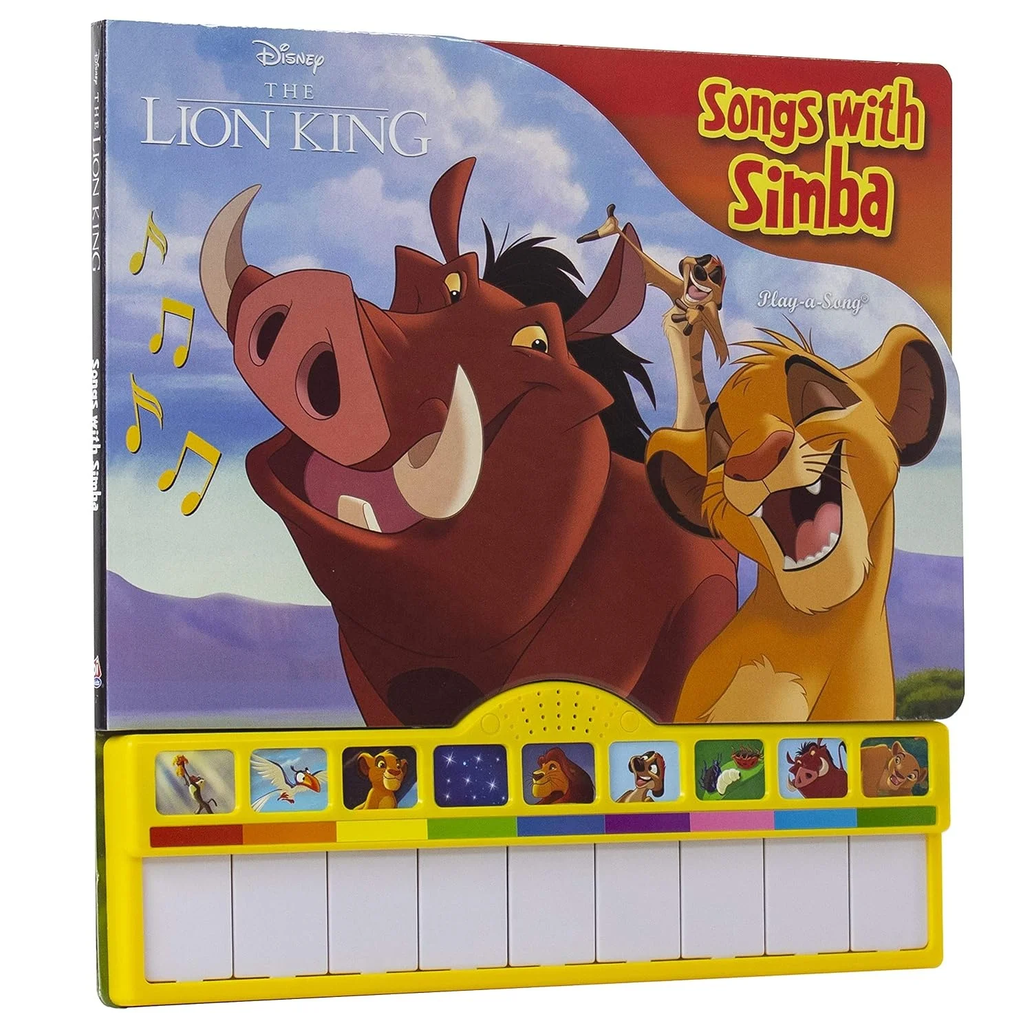 Songs with Simba Piano Song book with Built-In Keyboard kids sound book