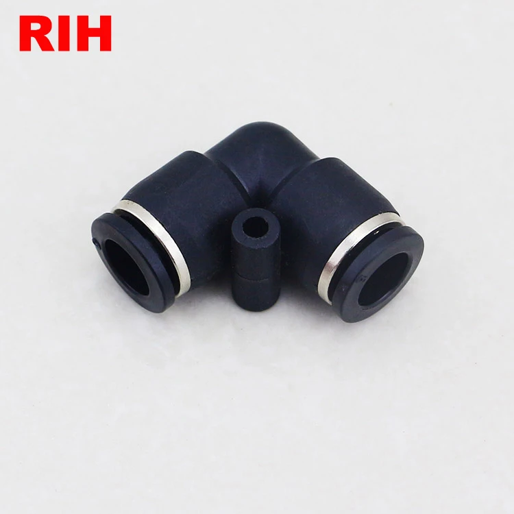 Plastic 2 Way RPV L Type 90 Degree Union Elbow 8mm Hose Connector Push Fit Fitting Pneumatic