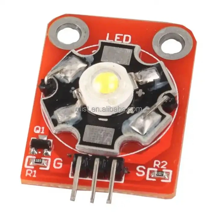 RUIST 3W High Power LED Module Yellow LED With PCB Chassis For STM32 AVR