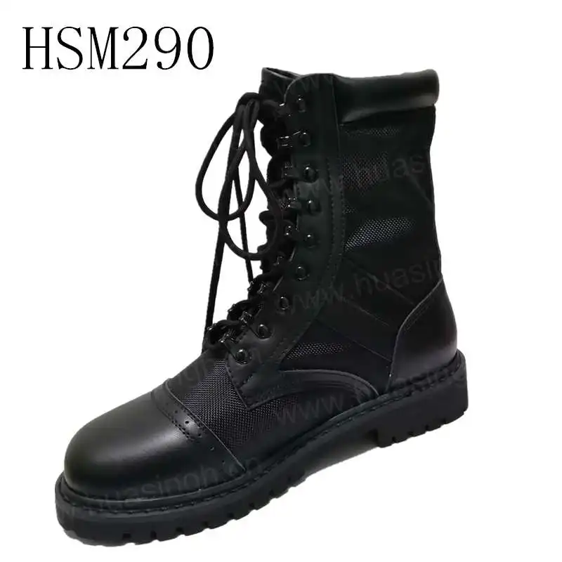 XLY, new double jointed military DMS leather+nylon military boots ranger force combat boots HSM290