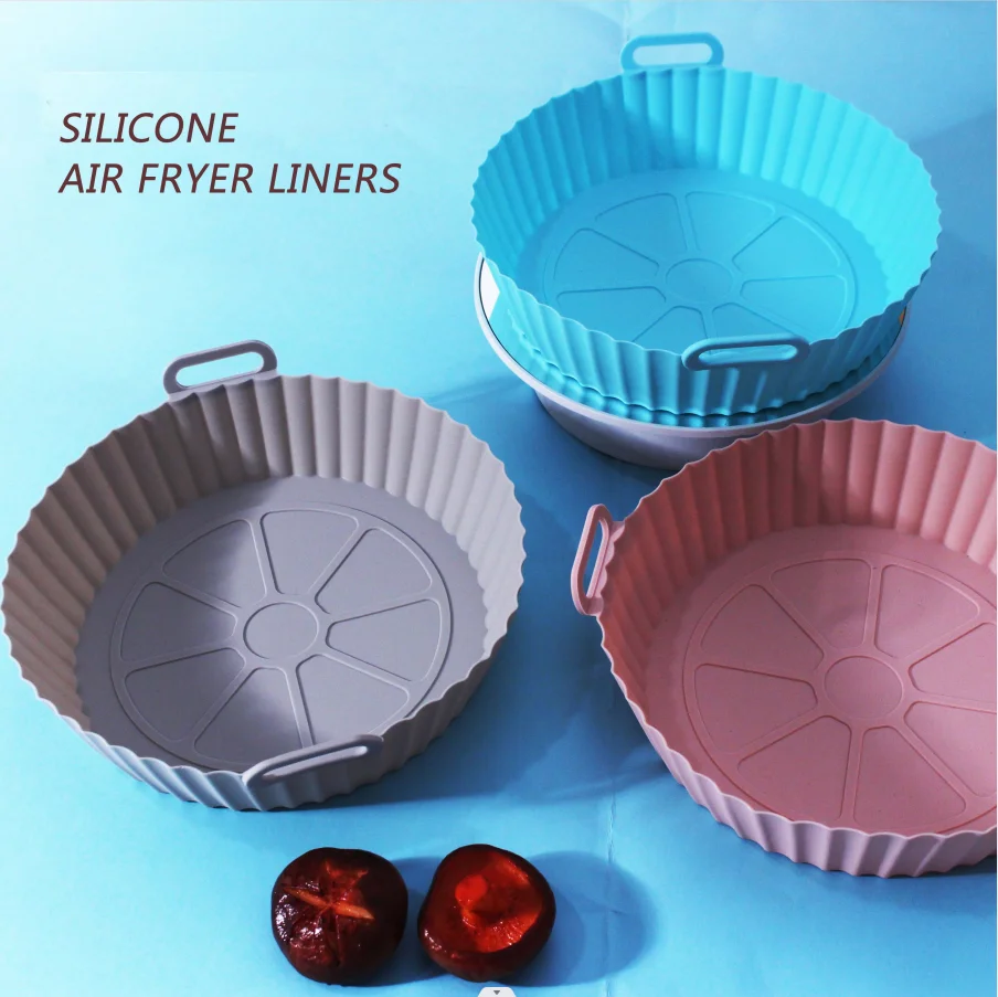 Easy Cleaning Reusable Basket Air Fryer Insert Accessories Multifunctional Silicone Liners Air Fryer Silicone Pot