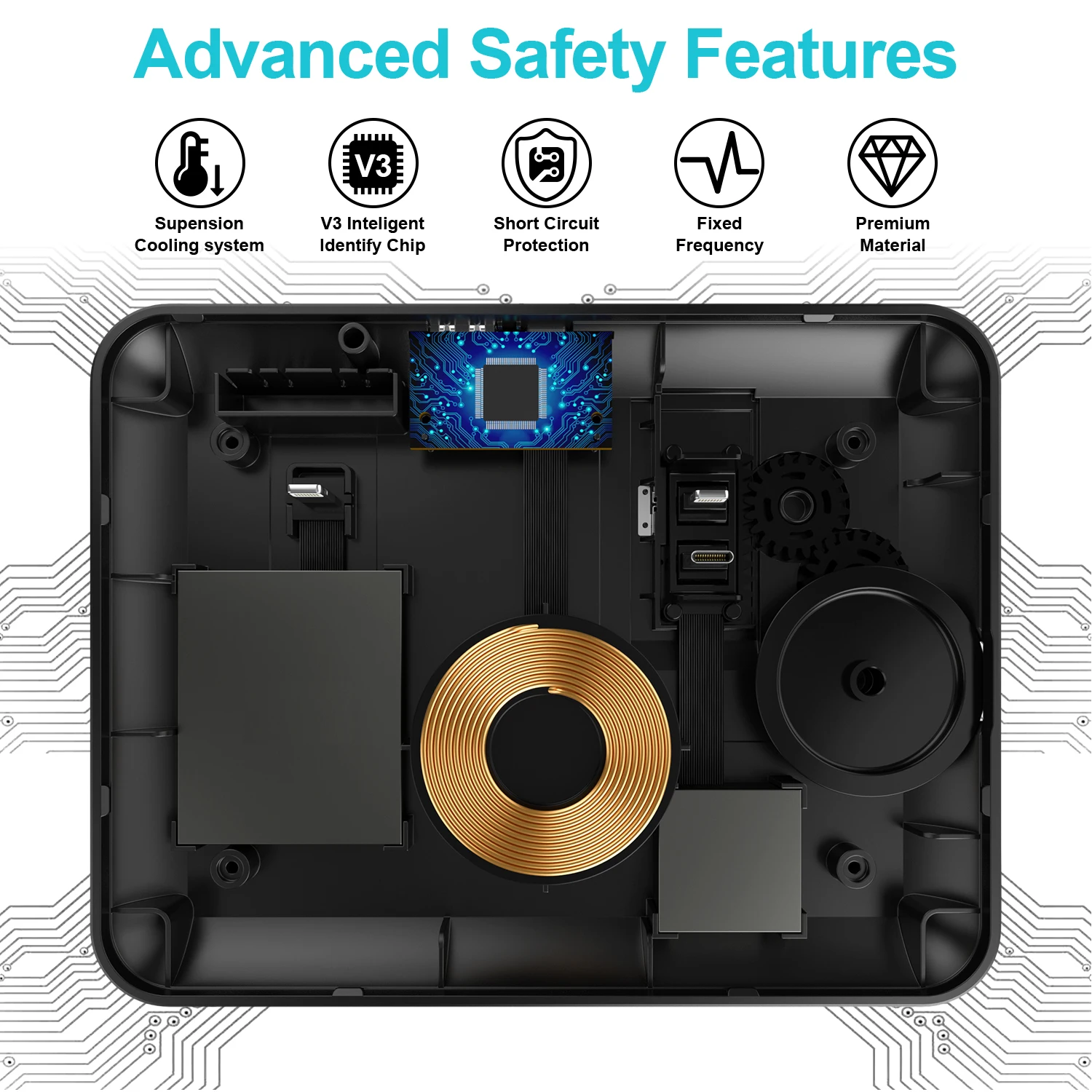 10w 4 In 1 Wireless Charger Charge Smartphone Docking Charging Station Stand Pad Fast Mobile Phone Charger