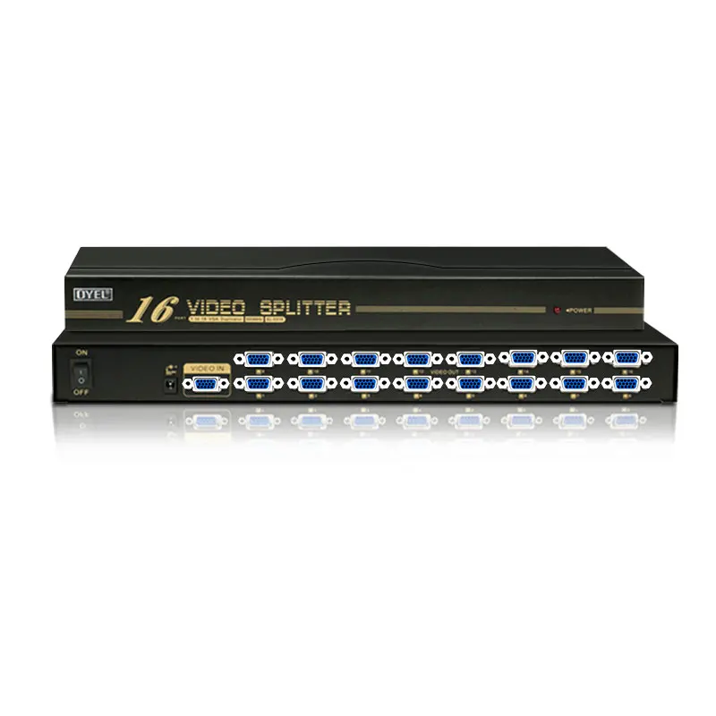 16 Port VGA Splitter 500MHZ Factory  1 input 16 output  VGA Splitter support 1920*1080@60Hz