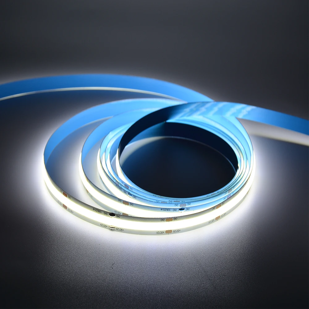 Светодиодная лента с монолитным блоком светодиодов 24 В индивидуальная резка высокий индекс цветопередачи гибкая наружная Водонепроницаемая светодиодная 12 в 5 м cob rgb