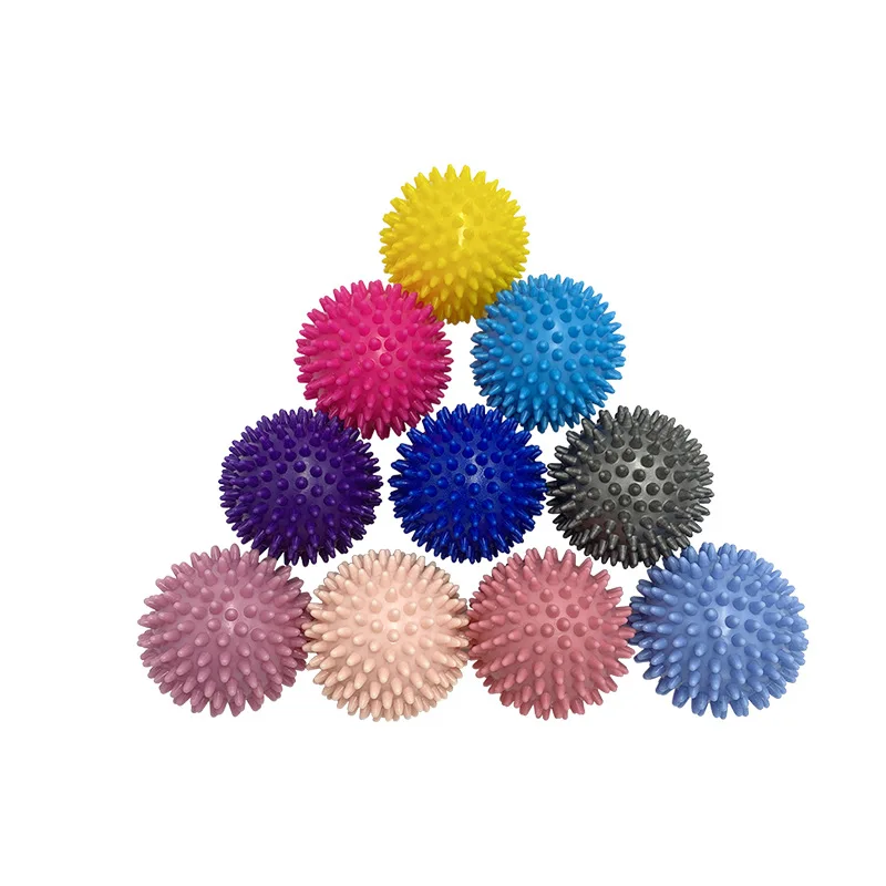 High Quality 9cm Fitness Hand Foot Relax Muscle PVC Round Spiky Massage Ball