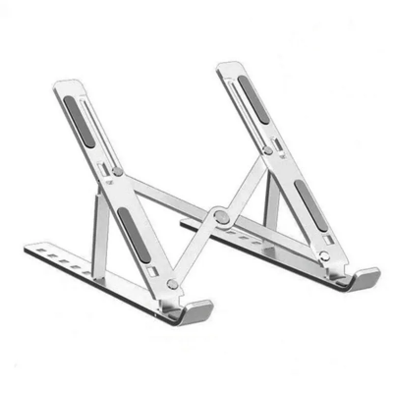 
Aluminum Alloy Foldable Computer Stand with 6 Levels Height Adjustment Function Compatible Any Notebook 10-15.6