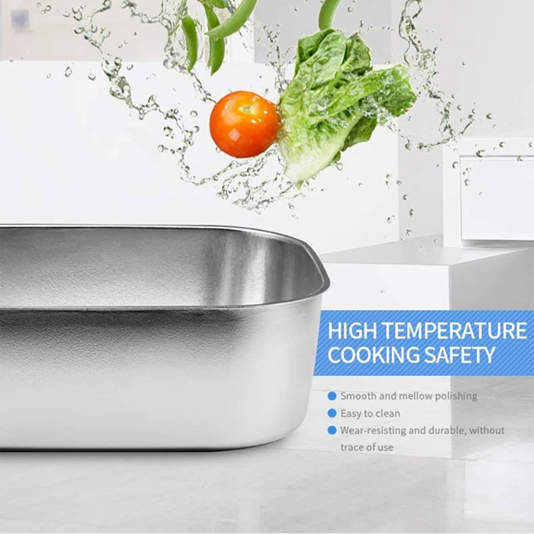 Electric Lunch Box 304 Stainless Steel Inner Pot Lunch Box Set Portable Heated Food Warmer Box 12V/24V/220V for Office/Car/Truck