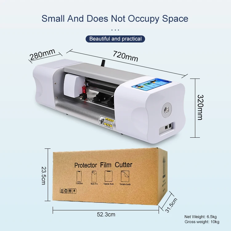 Mobile Phone Fone Back Cover Film Pattern Design Screen Protector Cutting Machine Big Size For Laptop