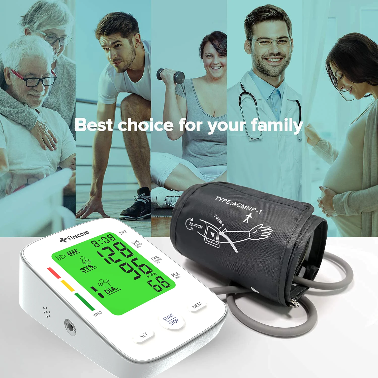 CE MDR Approval Customization Talking Automatic Digital Smart Blood Pressure Monitor Upper Arm Cuff Monitor