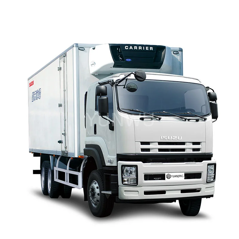 Китай isuzu Qingling 6x2 грузовик-рефрижератор 10 тонн 241 лошадиных сил 6HK1 двигатель для замороженных продуктов грузовик для продажи