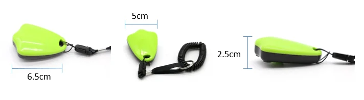 In Stock Eco-Friendly Pet Clicker Wrist Strap Antenna ABS Plastic Dog Paw Training Accessories