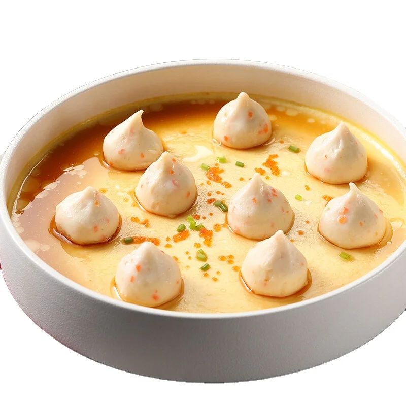 Deep-sea kitchen oem Treasure Fish Roe diet ball flavor hot pot spicy hot fish cook semi-finished ingredients crab meatball