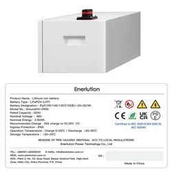 2022 Ground Type Residential Home Solar Energy Storage system lifePo4 Battery 48.2V 52Ah Lifepo4 high voltageLithium  Battery D