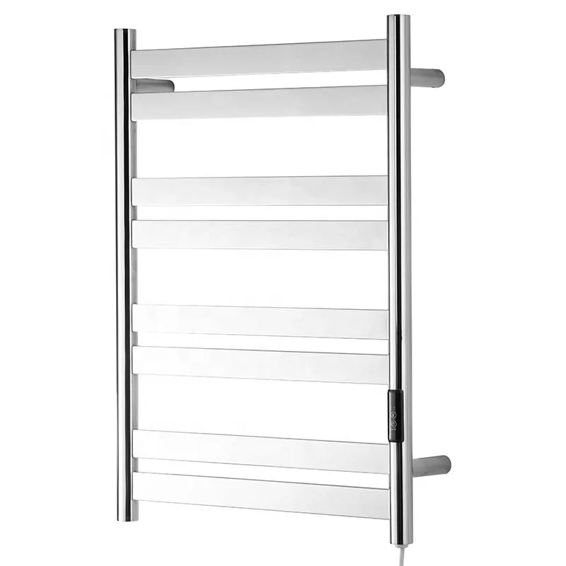 SUS 304/201 Modern Bathroom silver Heated Towel Rail Heated Drying Rack Towel Warmer
