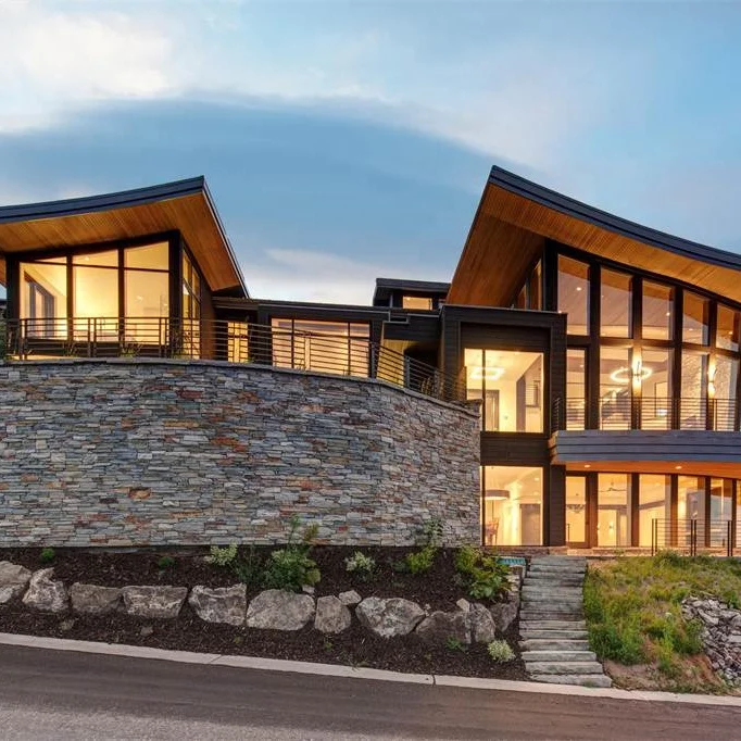 castle style prefabricated mountain villa