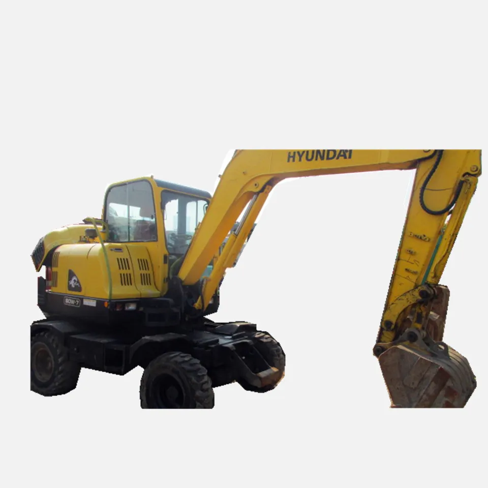 Used Hyundai 60w-7 wheel excavator used excavator Hyundai 60w-7 for hot sale