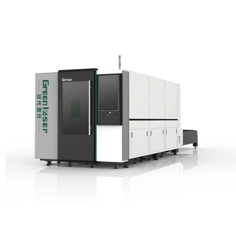 Green Light Laser 3000*1500 Full Surround Fiber Laser Cutting Machine 3KW 4KW Double Platform Machine