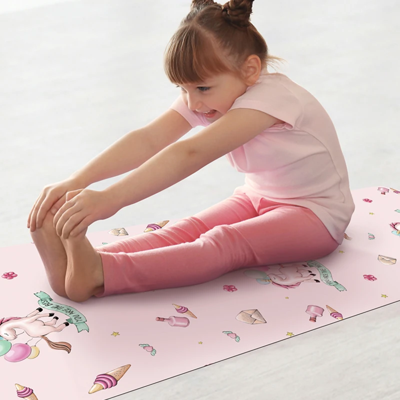 Wholesale Factory Price Custom Print Non Toxic Eco Friendly Soft Non-slip Cheap Kids Yoga Mat