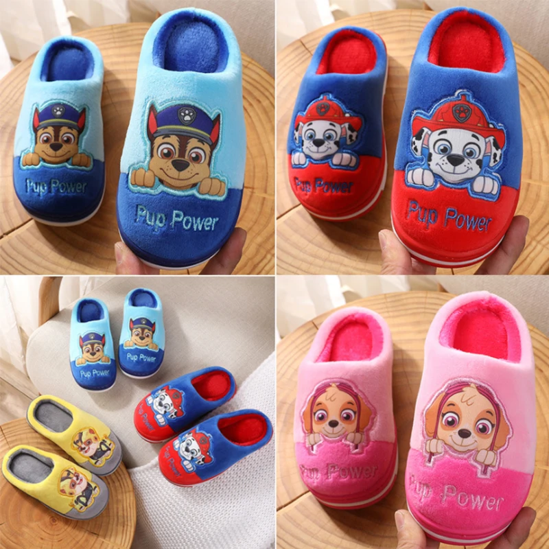 Детские новые детские хлопковые тапочки команды ван для мужчин и женщин на осень и зиму комнатные детские тапочки для мальчиков