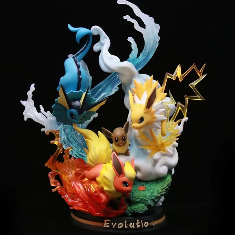 Pokemoned Figures Charizard Pikachus Gengar Toy Resin Anime Action Figure Collection status Pokemoned